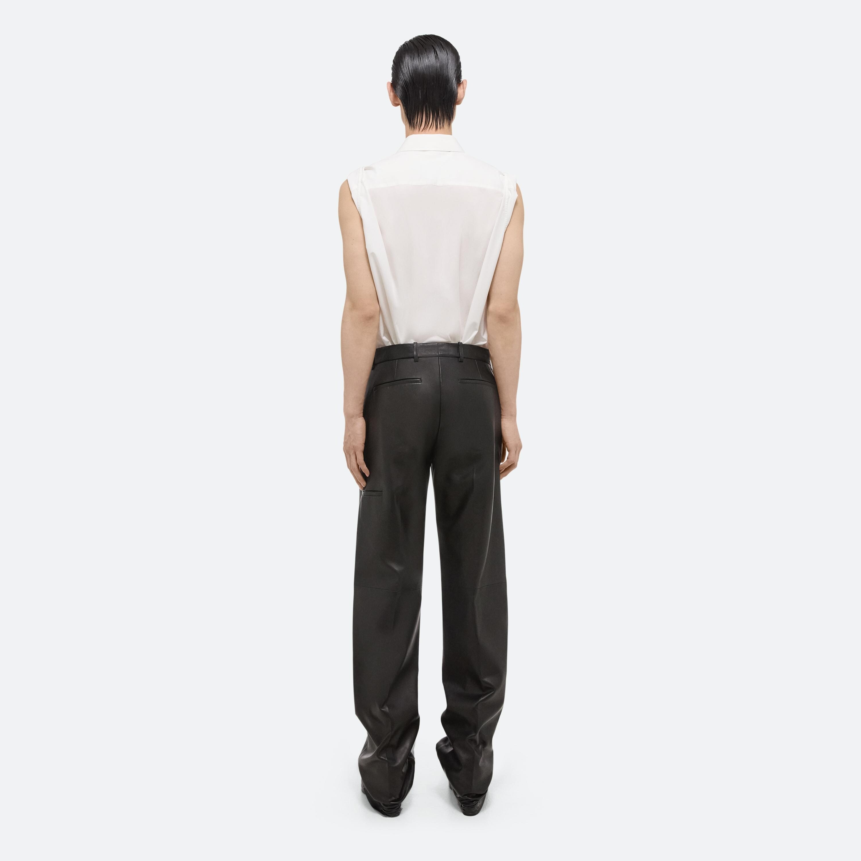 LEATHER CARPENTER PANTS - 5