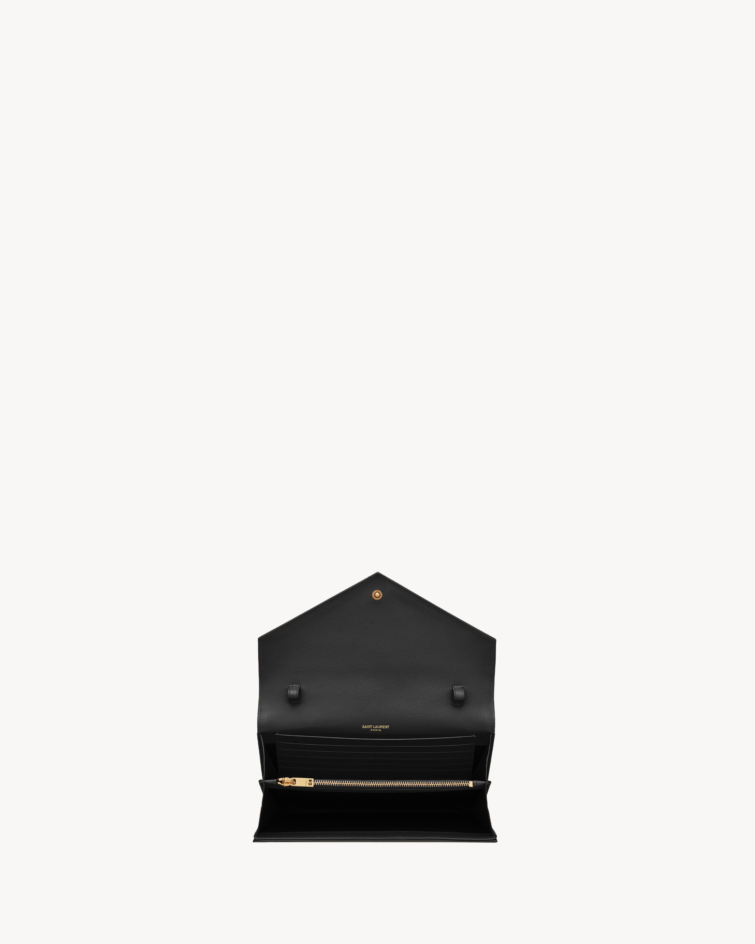 CLASSIC CASSANDRE CHAIN WALLET IN GRAIN DE POUDRE LEATHER - 5
