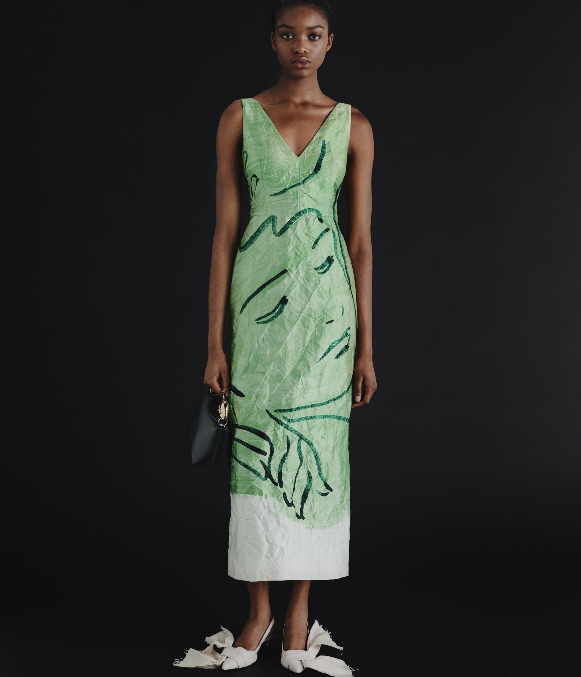 SLEEVELESS MIDI COCKTAIL DRESS - 2