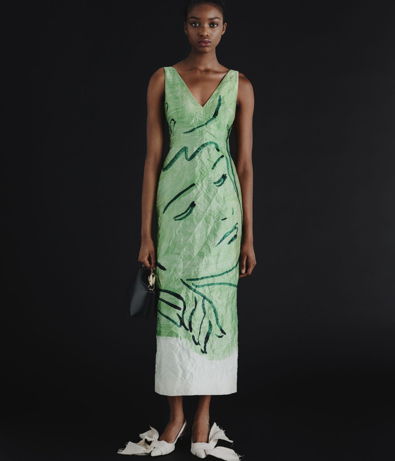 Erdem SLEEVELESS MIDI COCKTAIL DRESS outlook