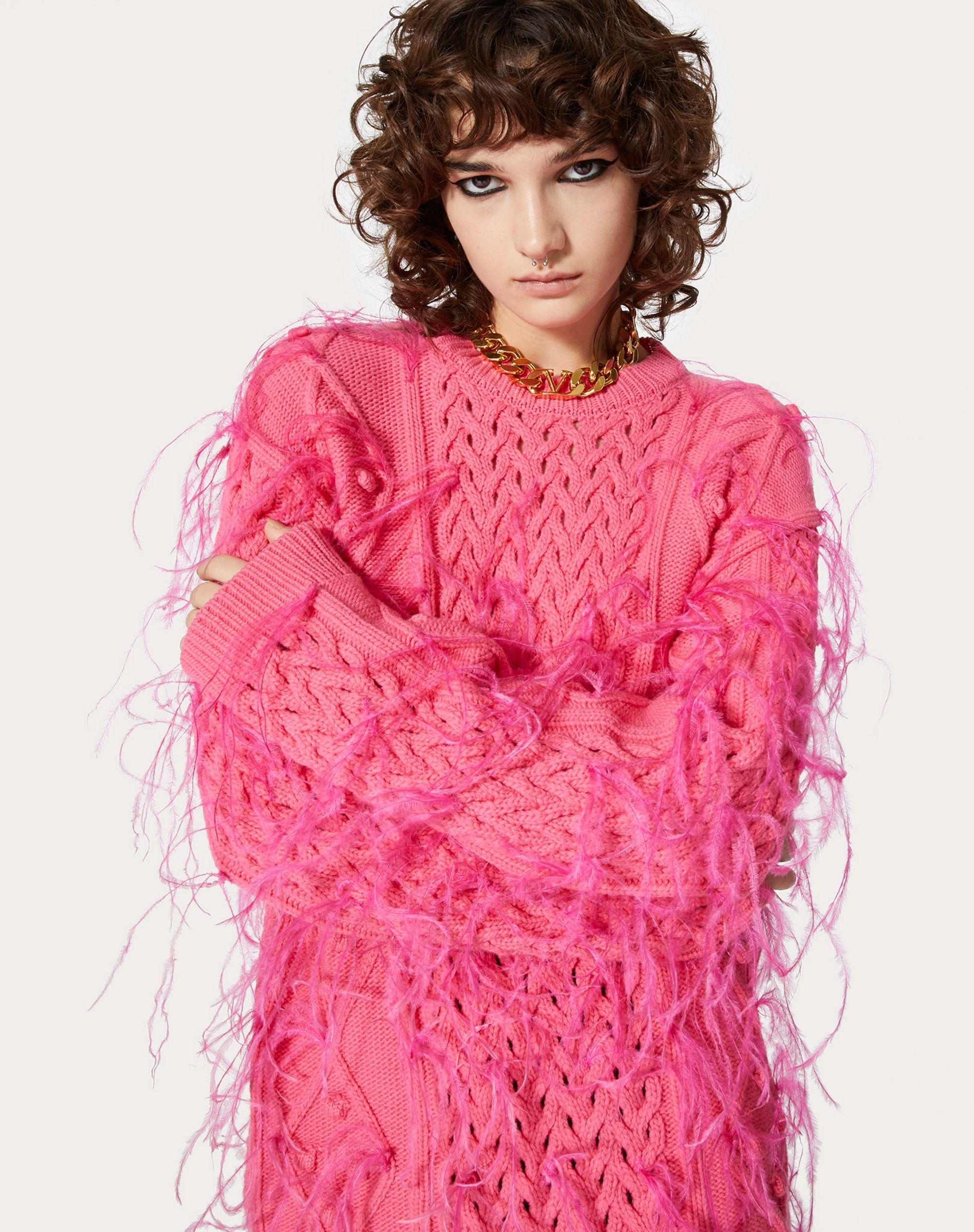 EMBROIDERED WOOL SWEATER - 5