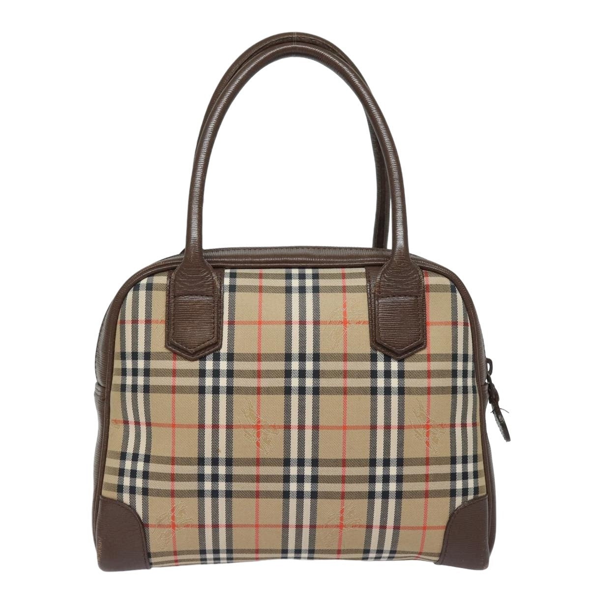 Burberry Nova Check Hand Bag Canvas Beige - 2
