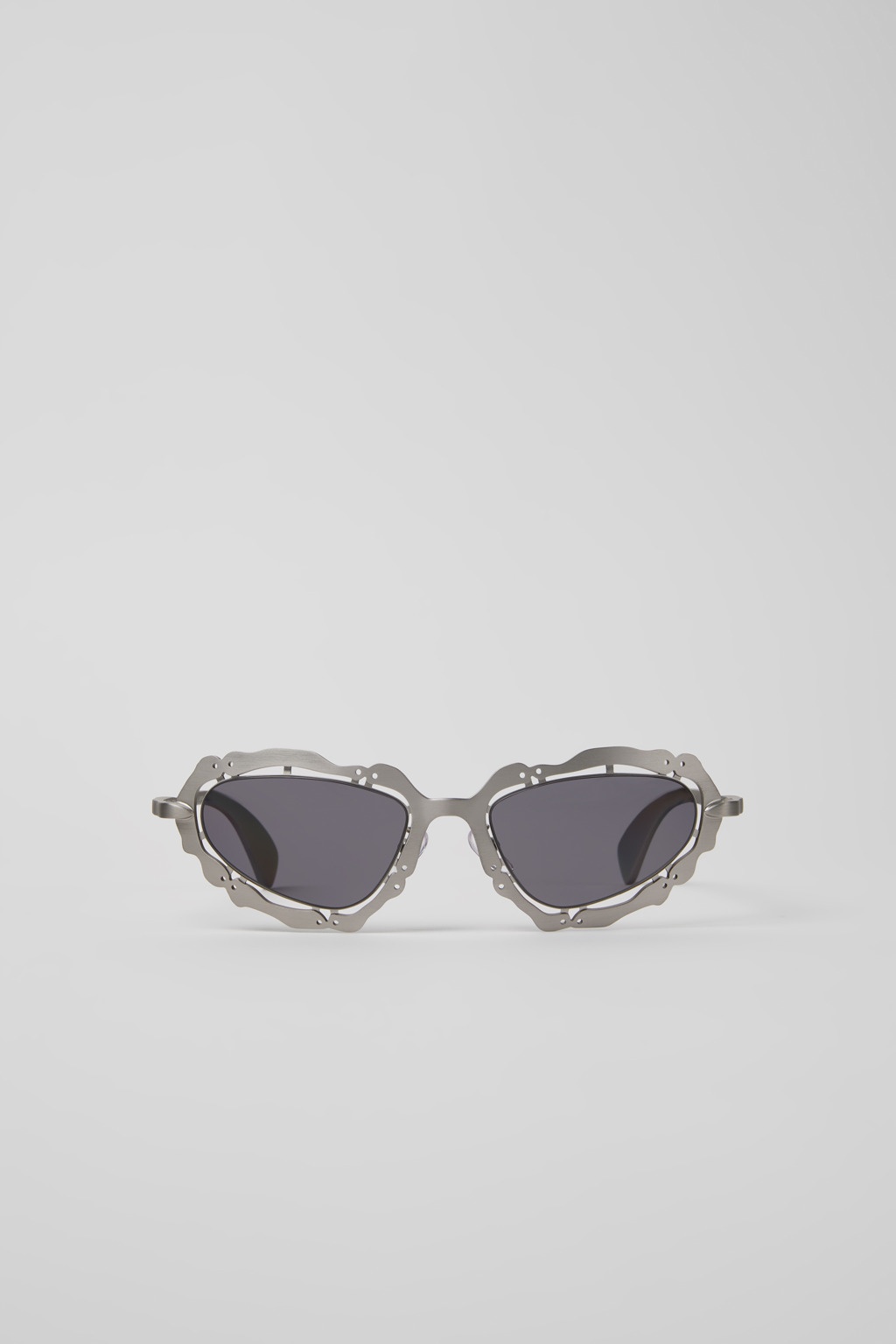 Silver Brushed NOPEA Metal Sunglasses - 2