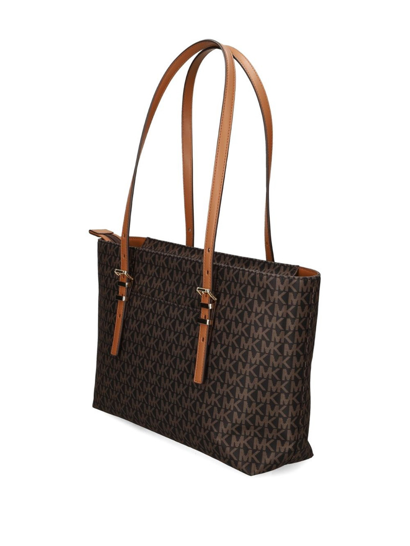 MICHAEL KORS medium Quinn buckle monogram tote bag outlook