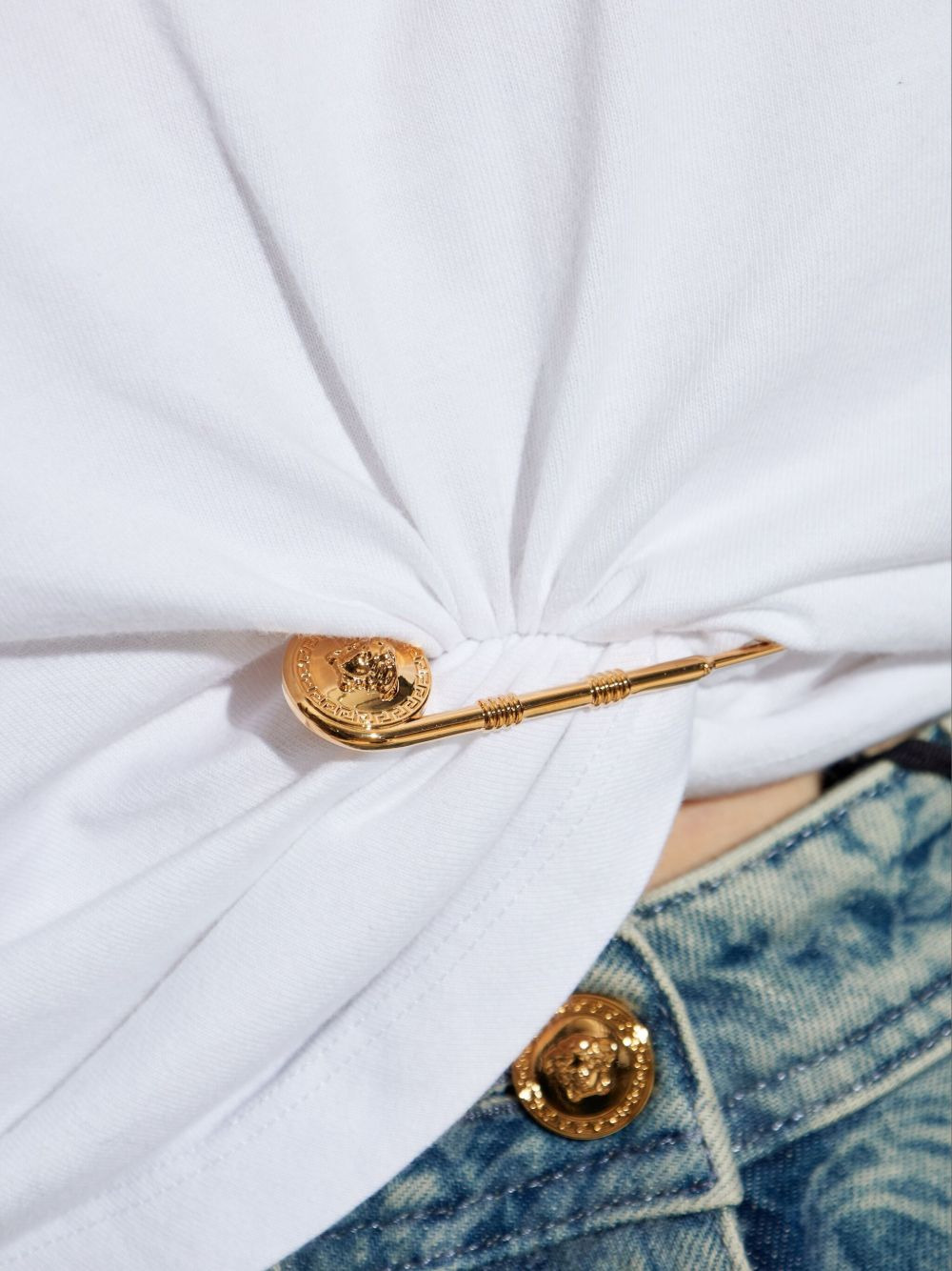 embellished knot-detail T-shirt - 5
