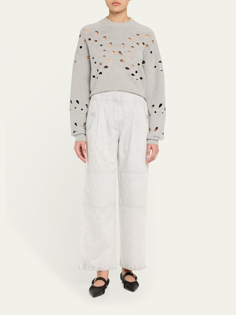 ULLA JOHNSON Casey High-Rise Tie Ankle Pants outlook