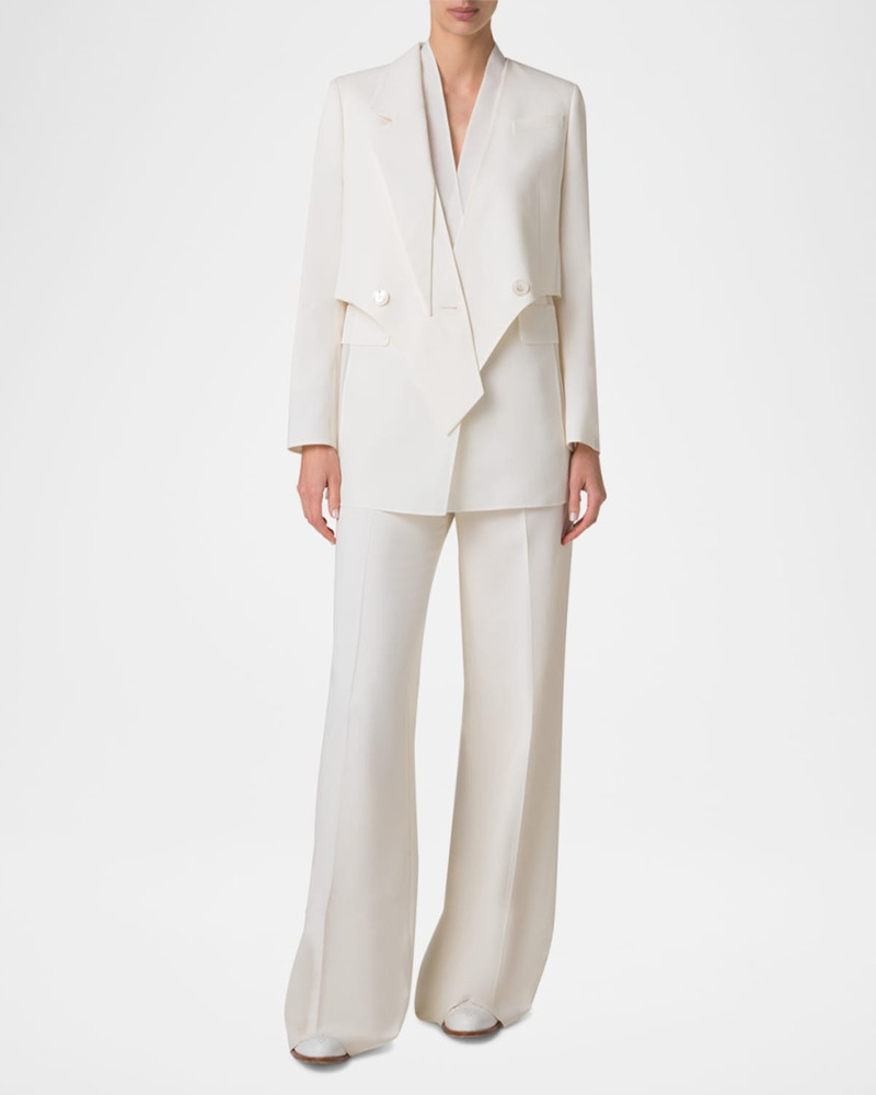 AKRIS Amie Short Wool Double-Face Jacket outlook