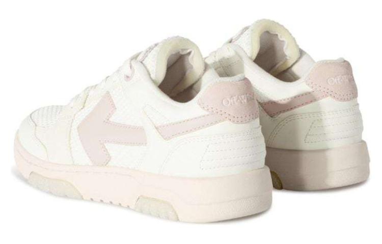 (WMNS) Off-White Slim Out Of Office Leather Sneakers 'White Pink' OWIA276S24LEA0010136 - 5