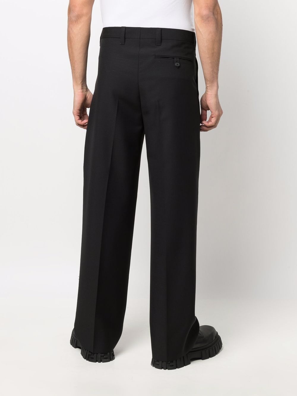 straight-leg tailored trousers - 4