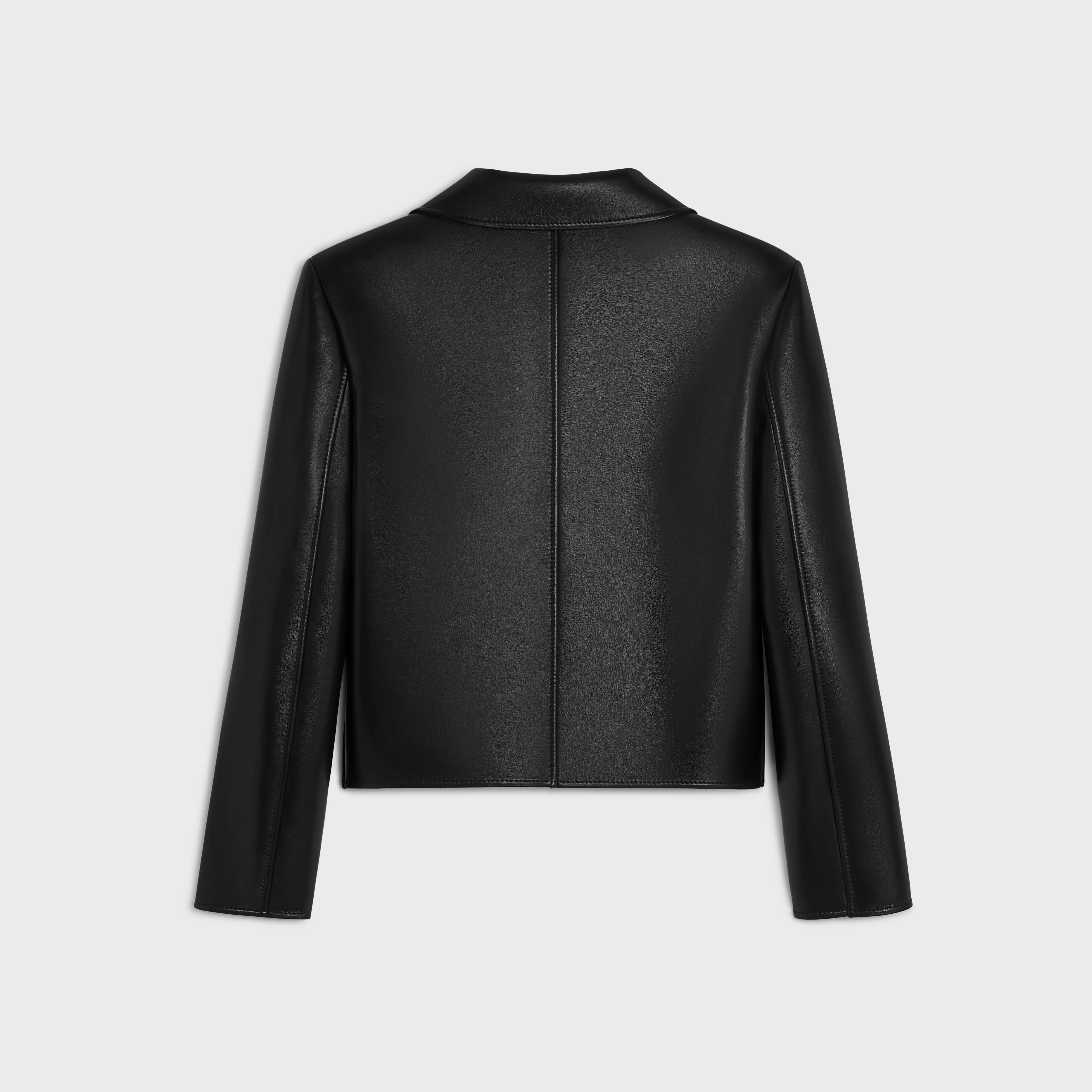 jacket with Claudine collar in soft lambskin - 2