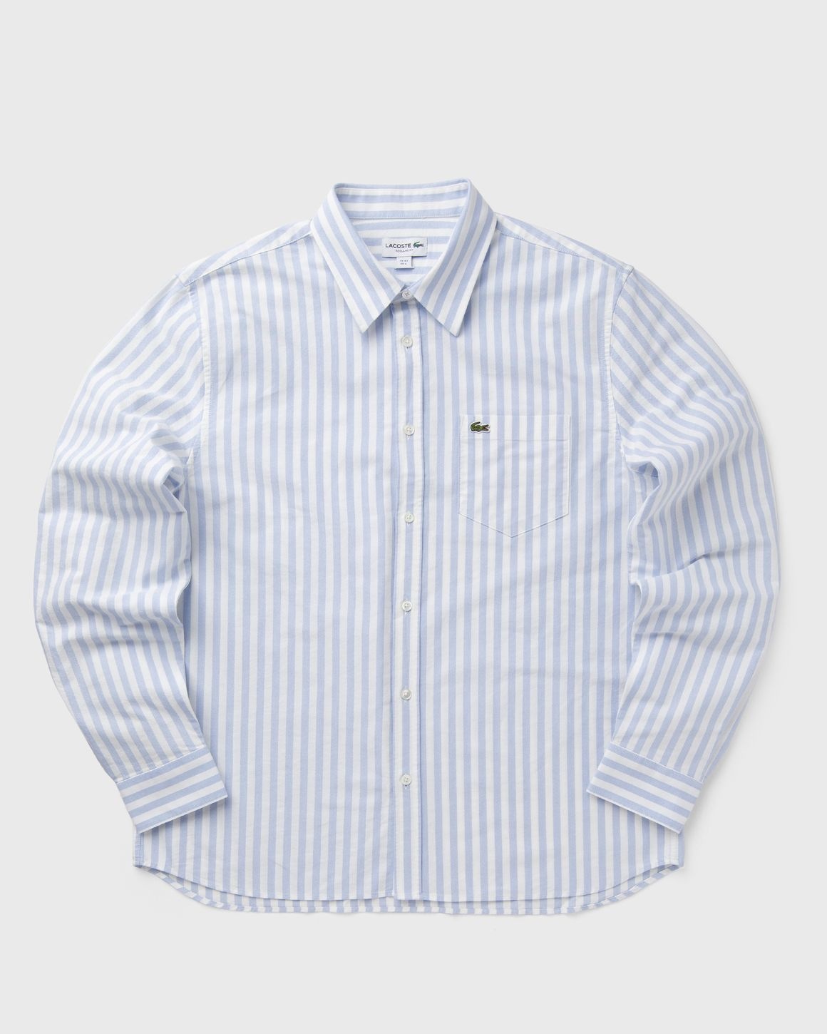 Regular fit striped Oxford cotton shirt - 1