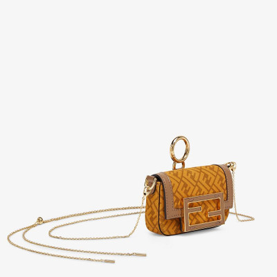 FENDI Yellow suede charm outlook