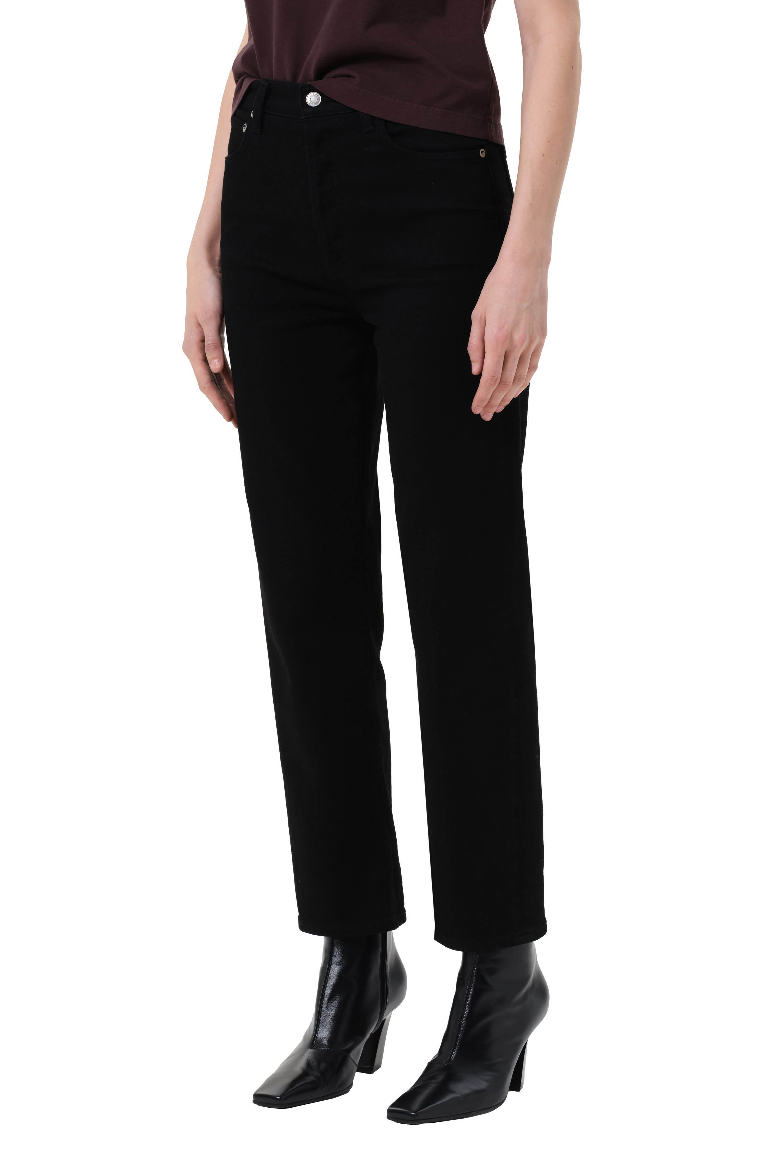AGOLDE '90s Pinch High Waist Straight Leg Jeans in Cover Od Black at Nordstrom - 5