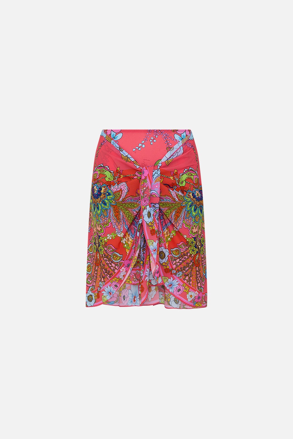 LAYERED SHORT SARONG WITH TIE  FRONT - 1