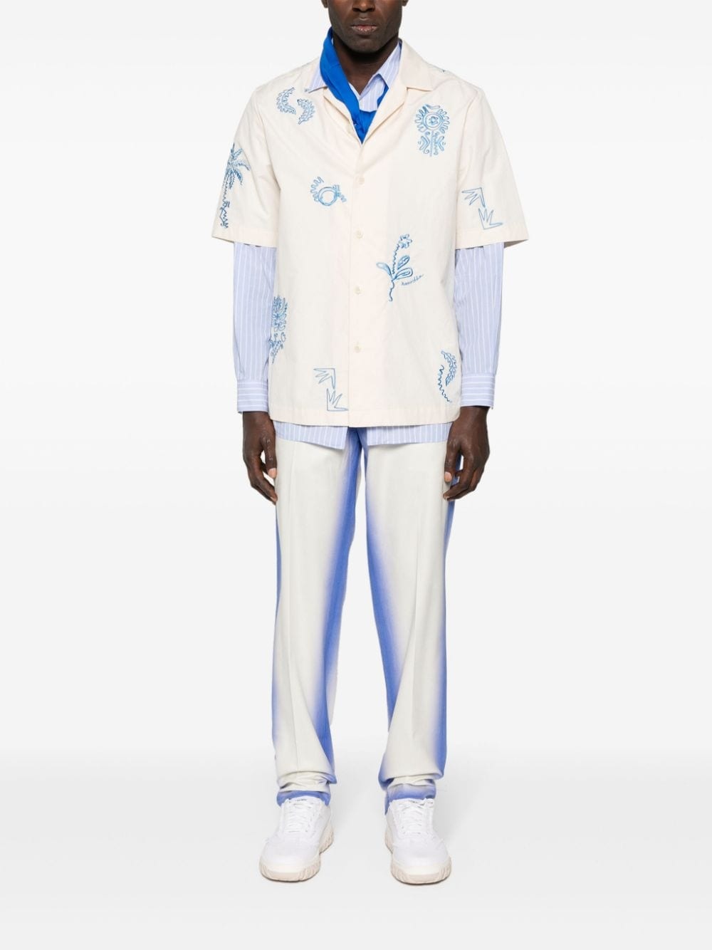 gradient-effect trousers - 2