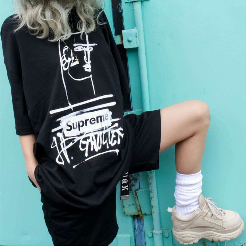 Supreme SS19 x Jean Paul Gaultier Black Tee SUP-SS19-772 - 2