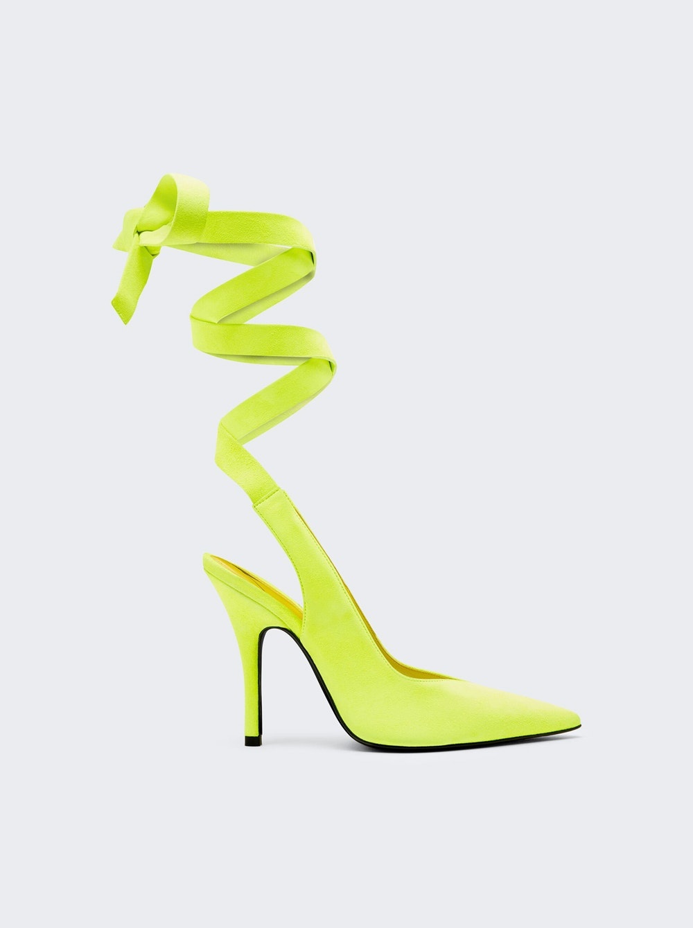 Venus Ribbon Slingback Sandal 105mm Fluorescent Yellow - 1