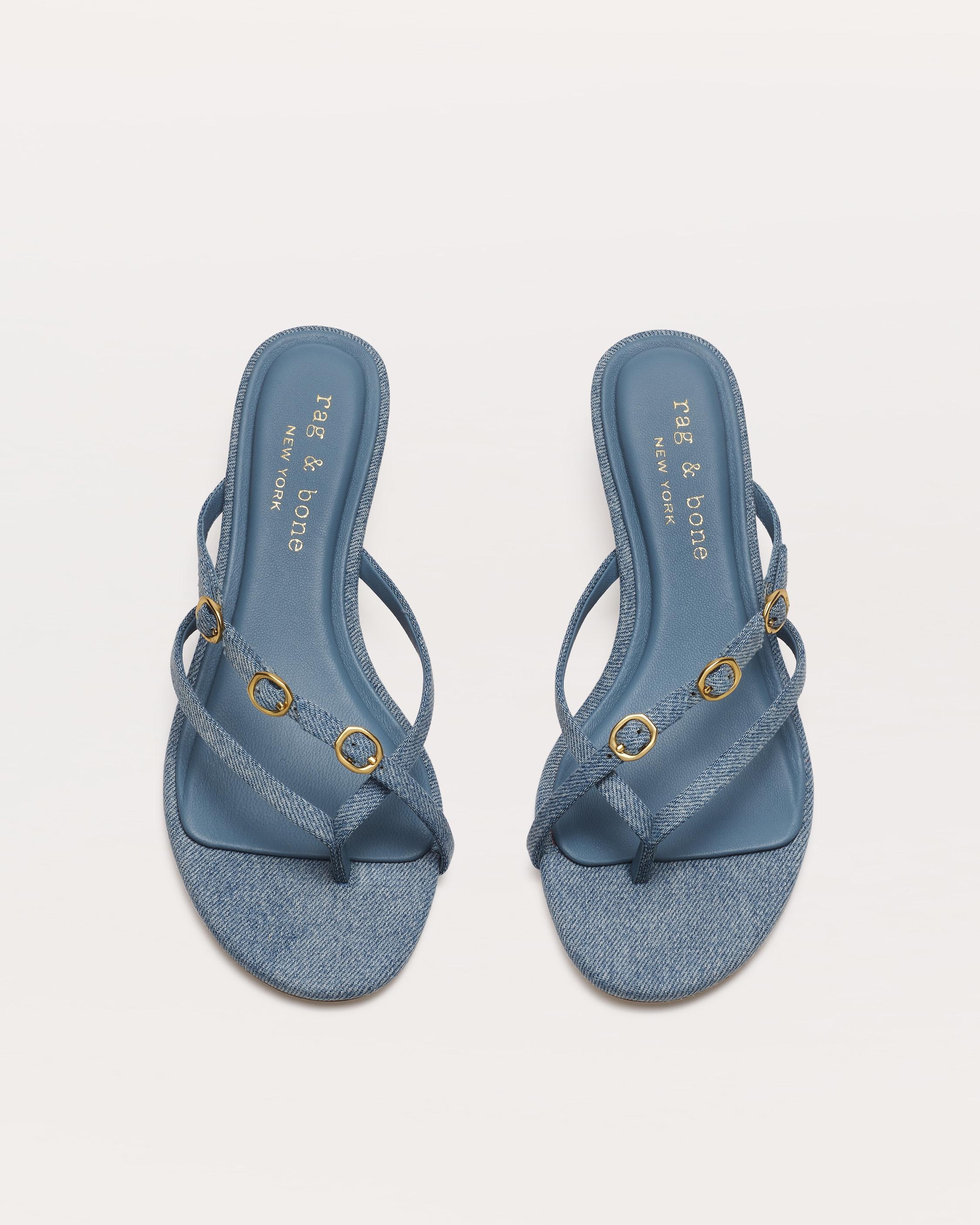 Sammie Kitten Heels
Light-Wash Denim - 5