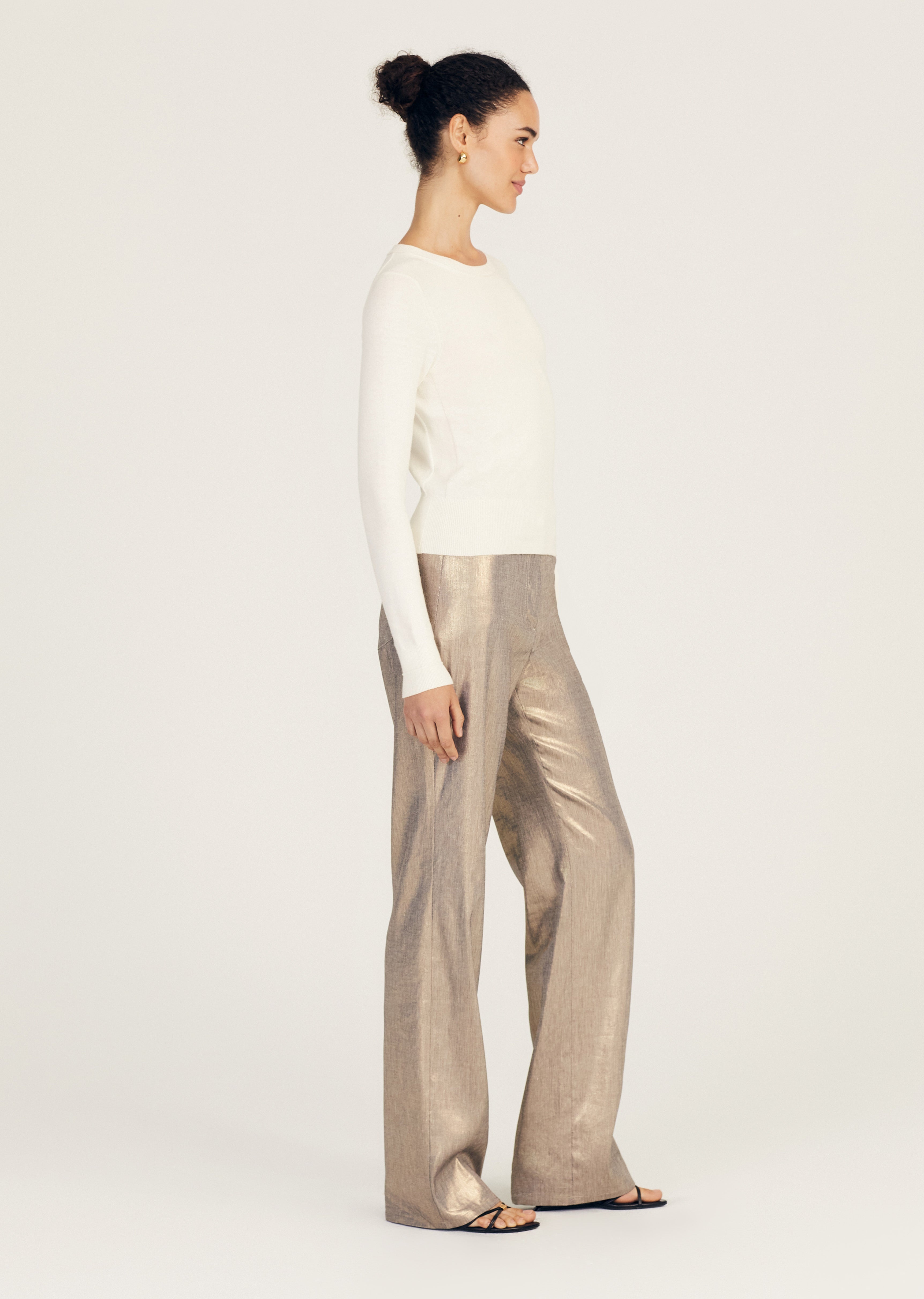 ALIZEE LONG SLEEVE CREW NECK SWEATER - 4