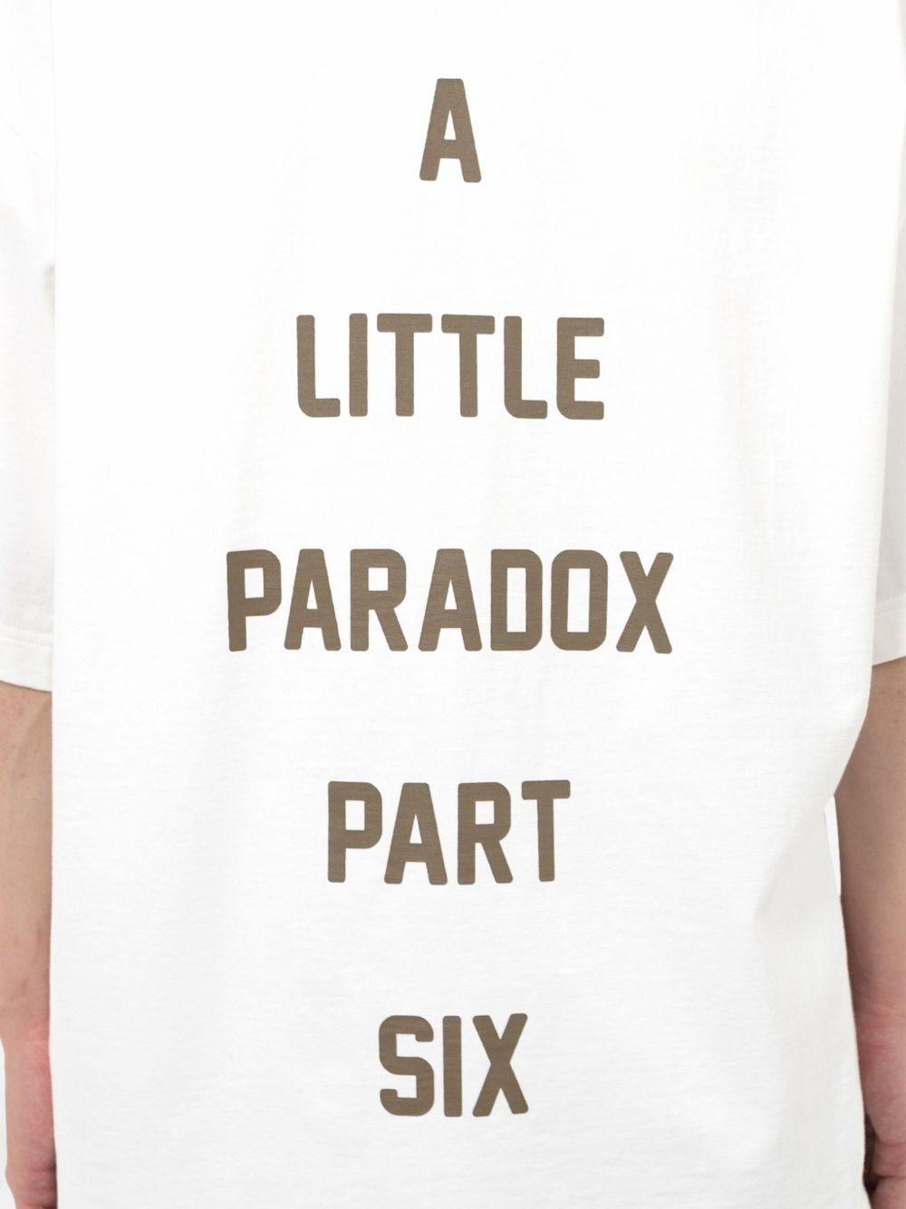 cat-print text-back T-shirt - 4