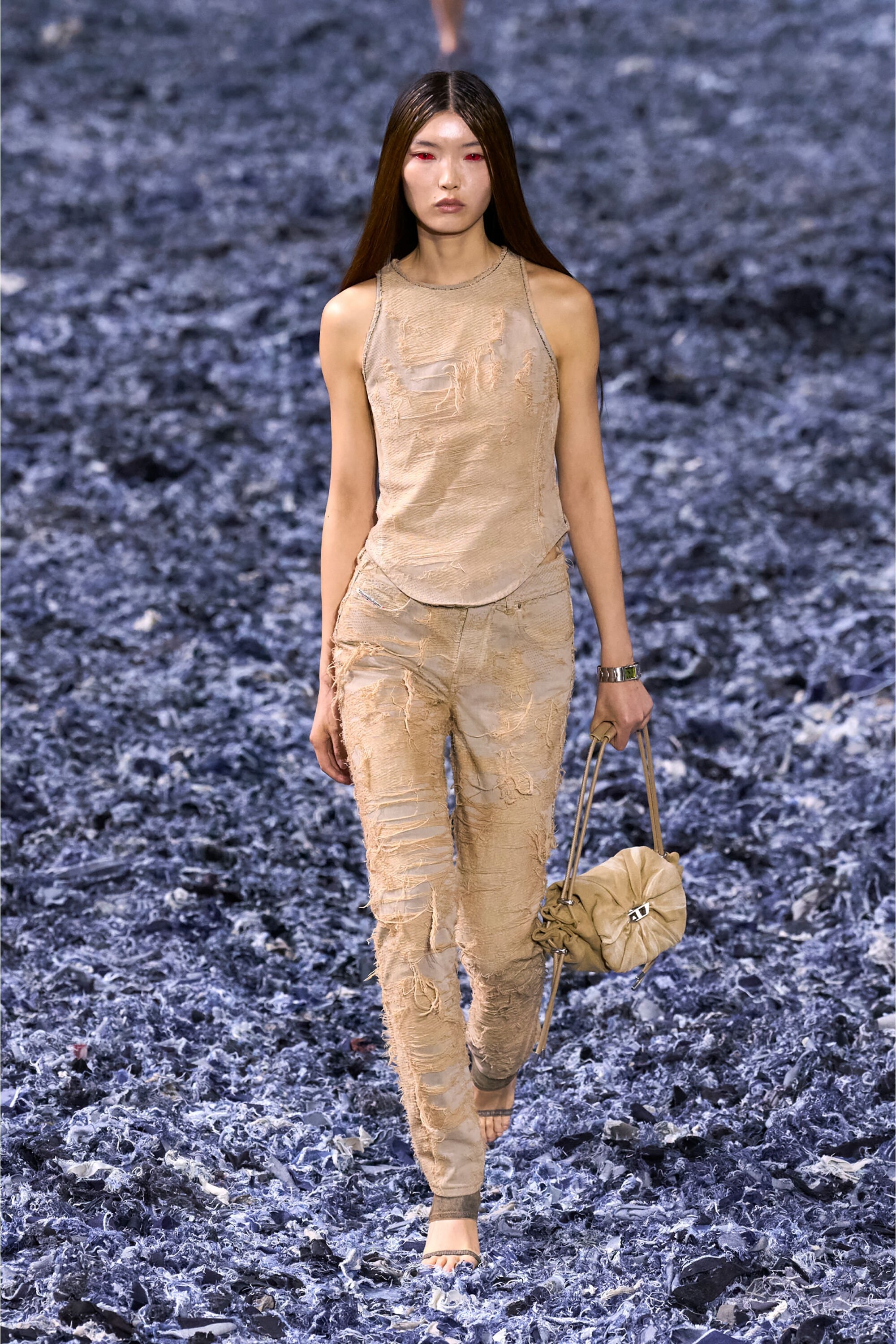 デニム・ジーパン DIESEL '1992 D-Jiann 007az' jeans Brown Diesel 1992 D-Jiann 007az Cotton Denim Jeans () IFCHIC.COM