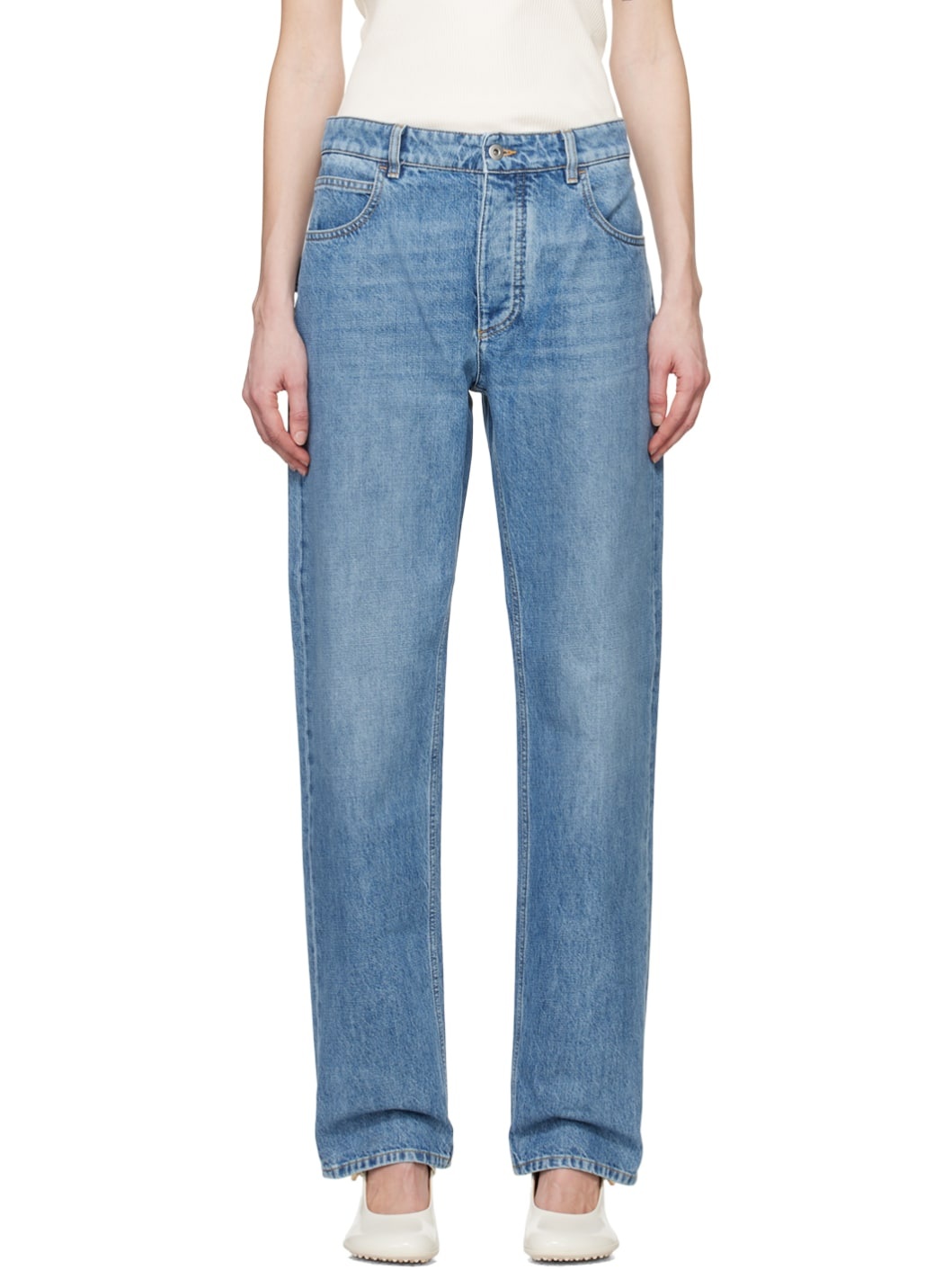 Blue Boyfriend Jeans - 1