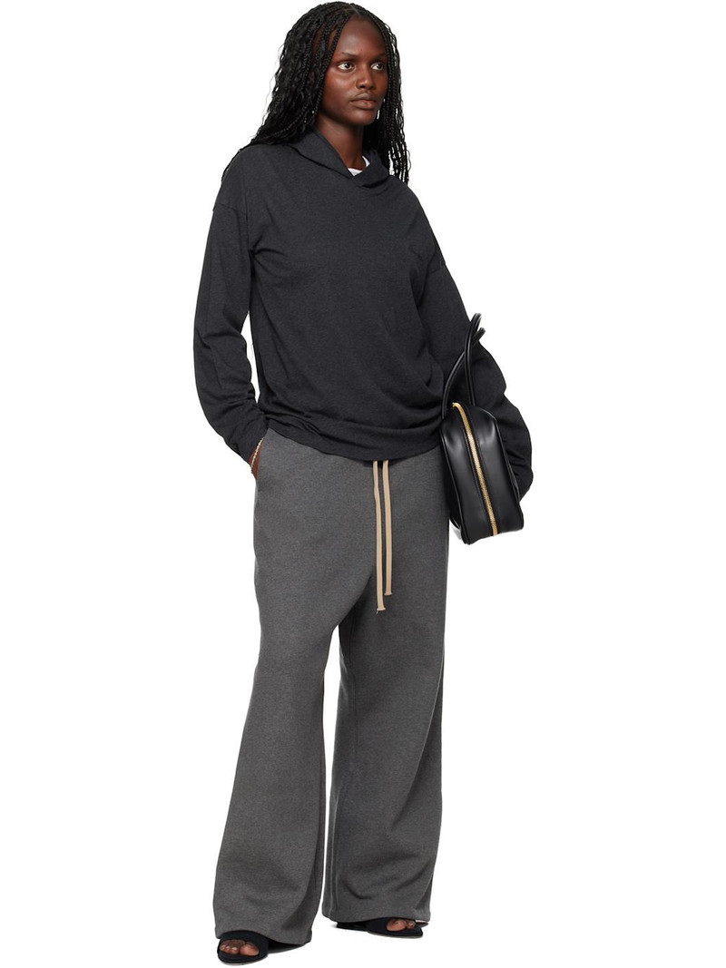 ESSENTIALS Gray Holiday Embroidered Classic Fit Long Sleeve Hoodie outlook