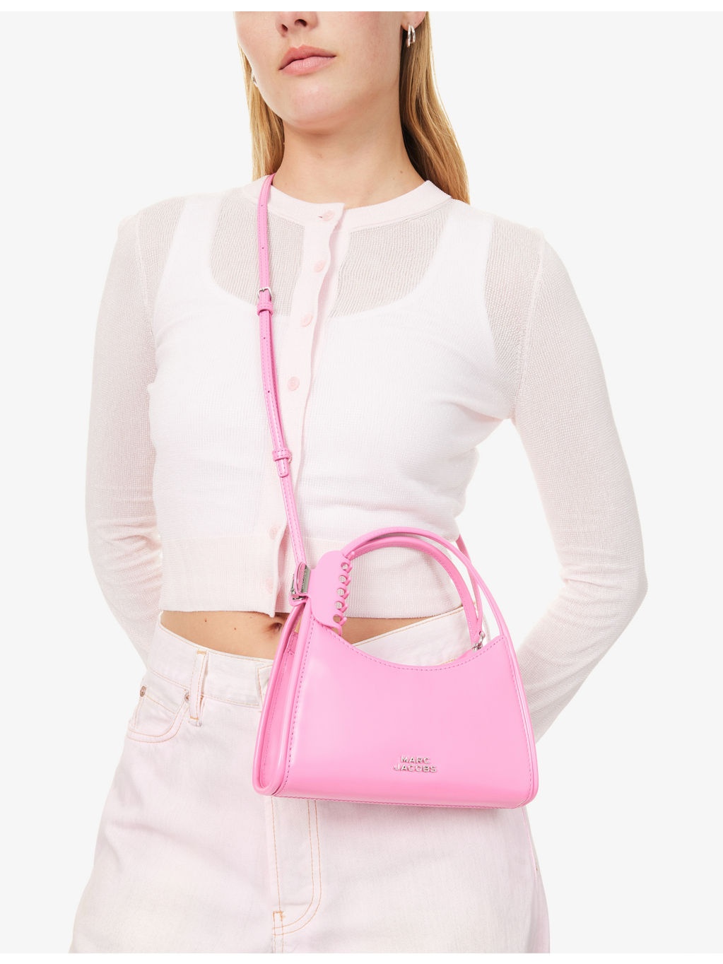 The Glam Claw Clip Leather Cross Body Bag - 2