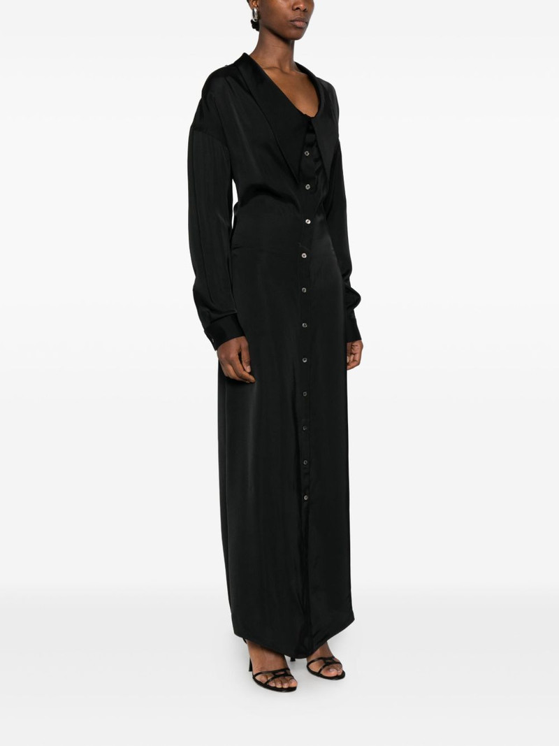 scoop neckline shirt maxi dress 3