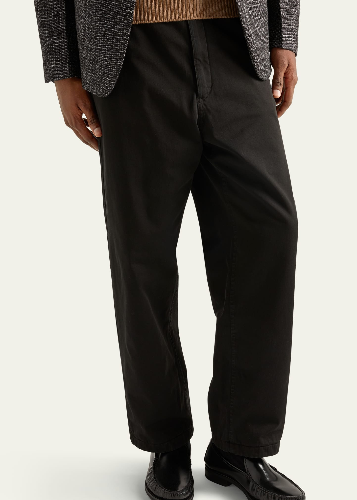 Men's Cotton Gabardine Flat-Front Pants - 4