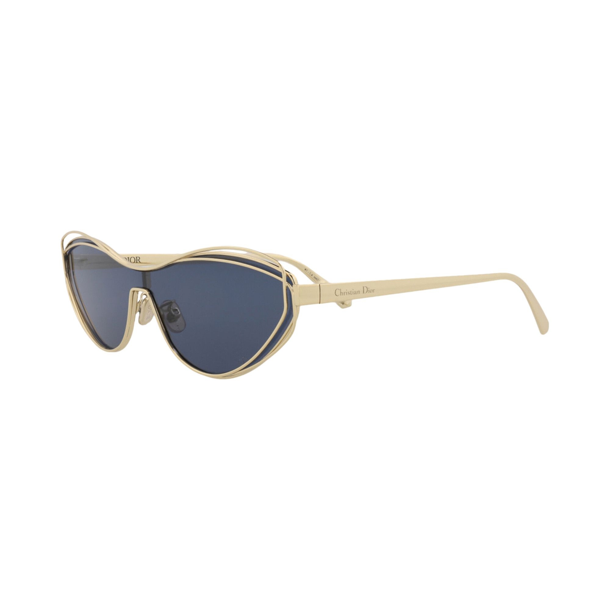 Dior Cat Eye Sunglasses 'Gold/Blue' - 2