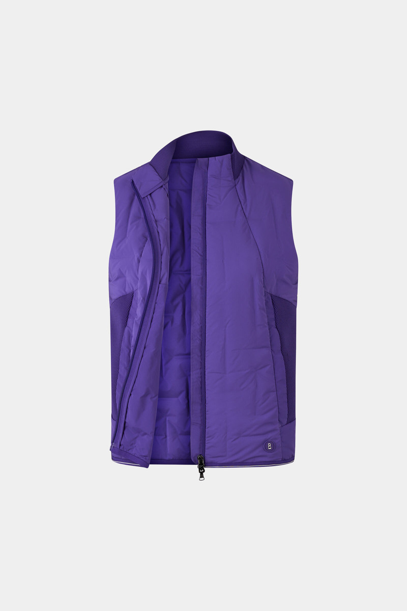 BOGNER Sia down vest in Violet outlook