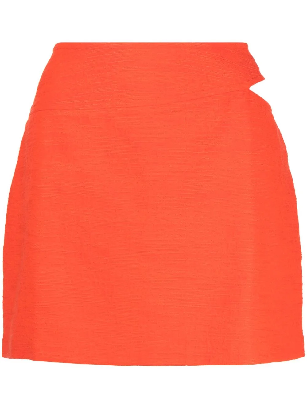 cut-out detail cotton skirt - 1