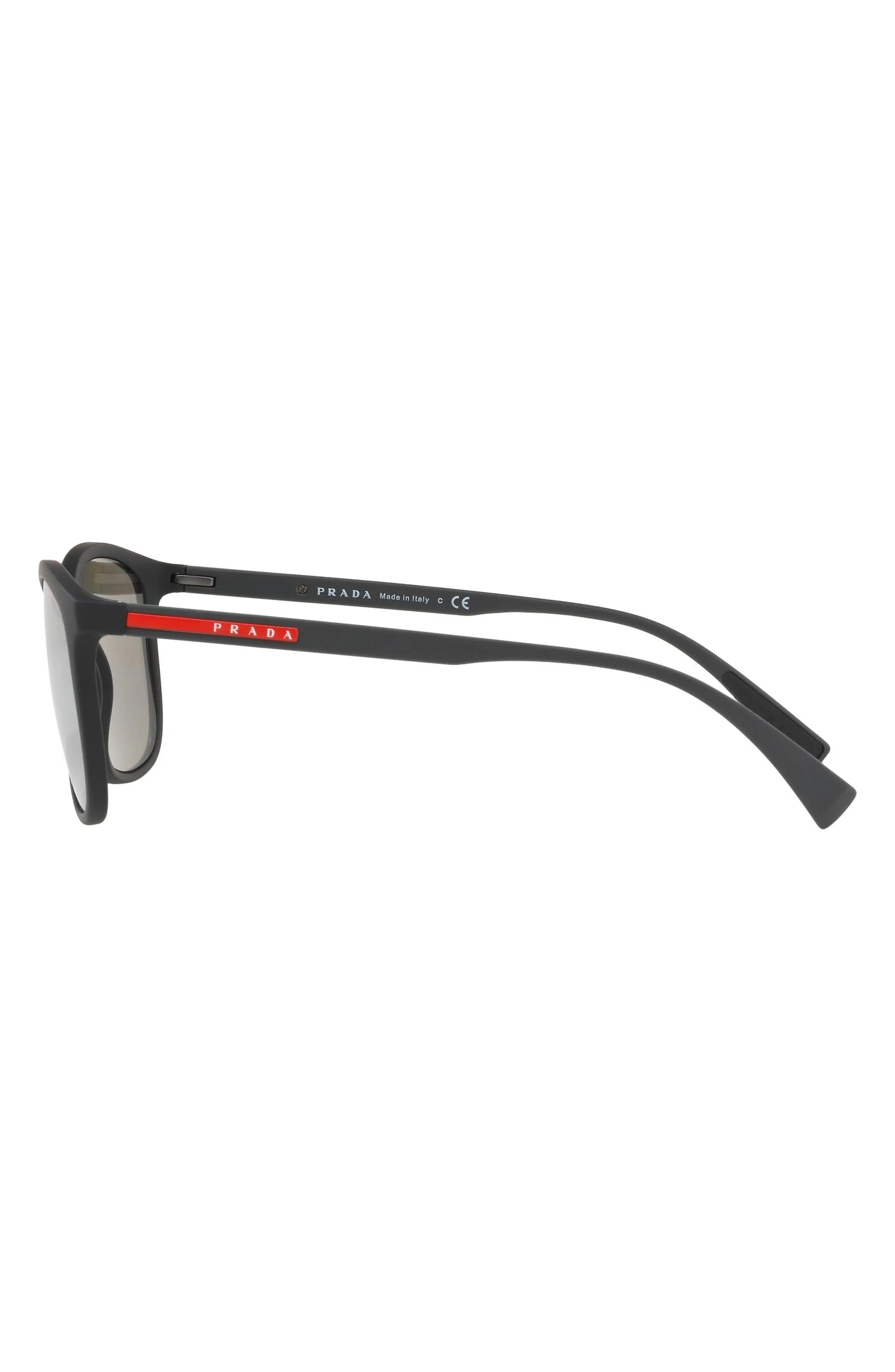 Sport 56mm Mirrored Rectangle Sunglasses - 2