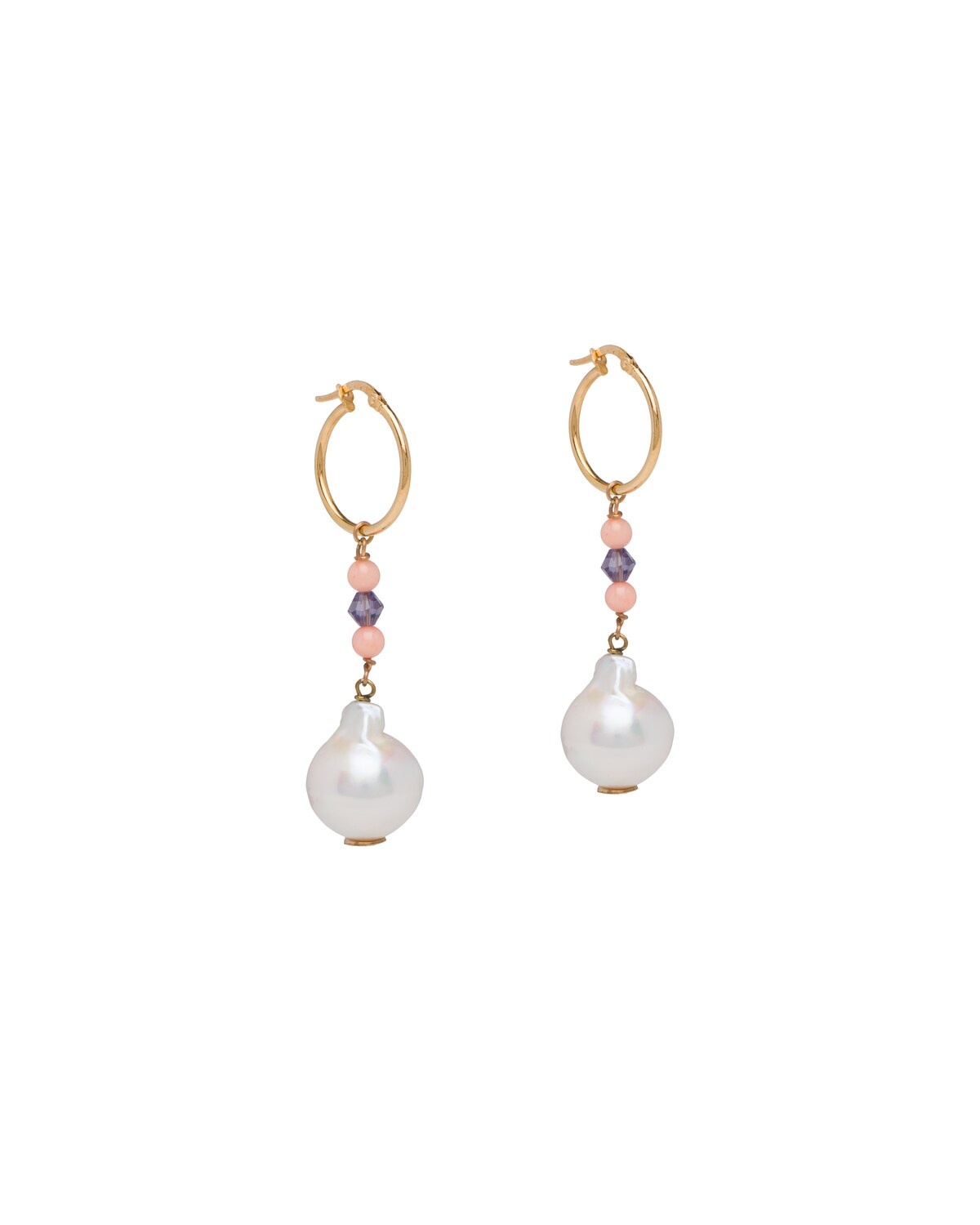 Prada Fine Jewellery gold and pearl earrings - 1