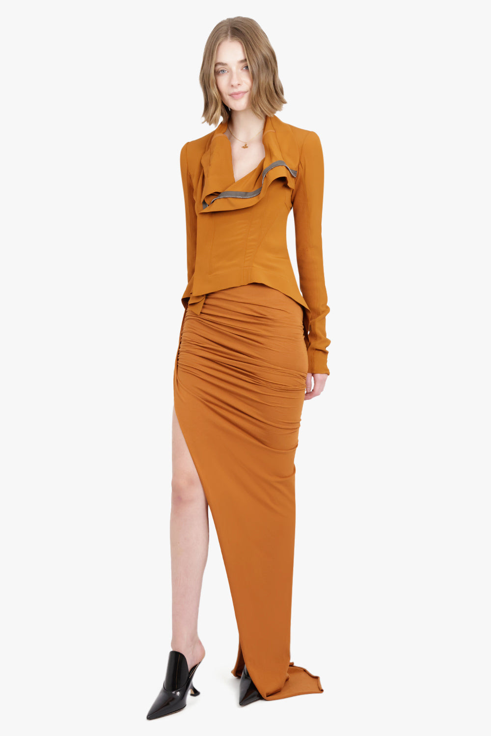 NASKA OVERSIZED COLLAR BIKER | CLAY - 2