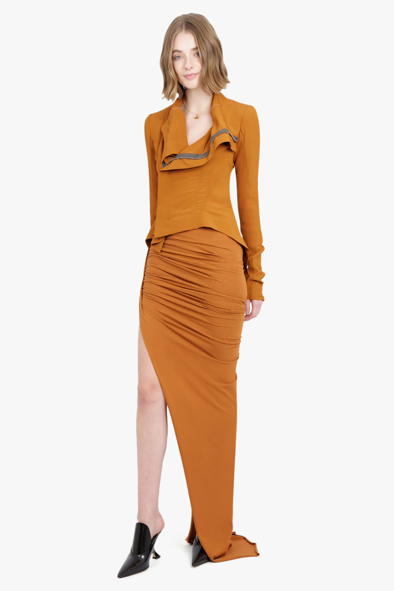 Rick Owens NASKA OVERSIZED COLLAR BIKER | CLAY outlook