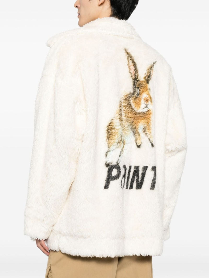 hand-painted faux-fur jacket 4