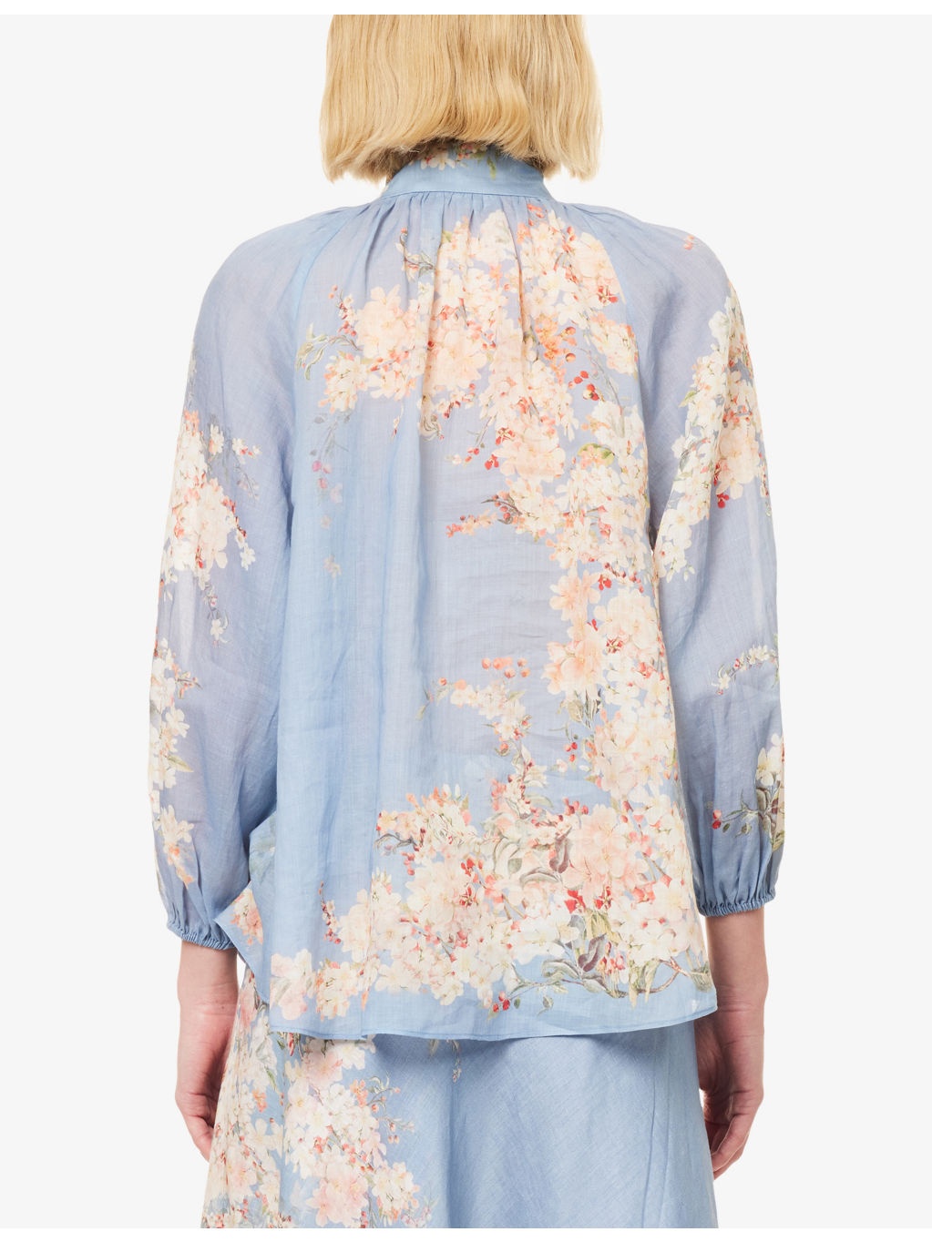 Cascadian Billow Floral Woven Blouse - 4