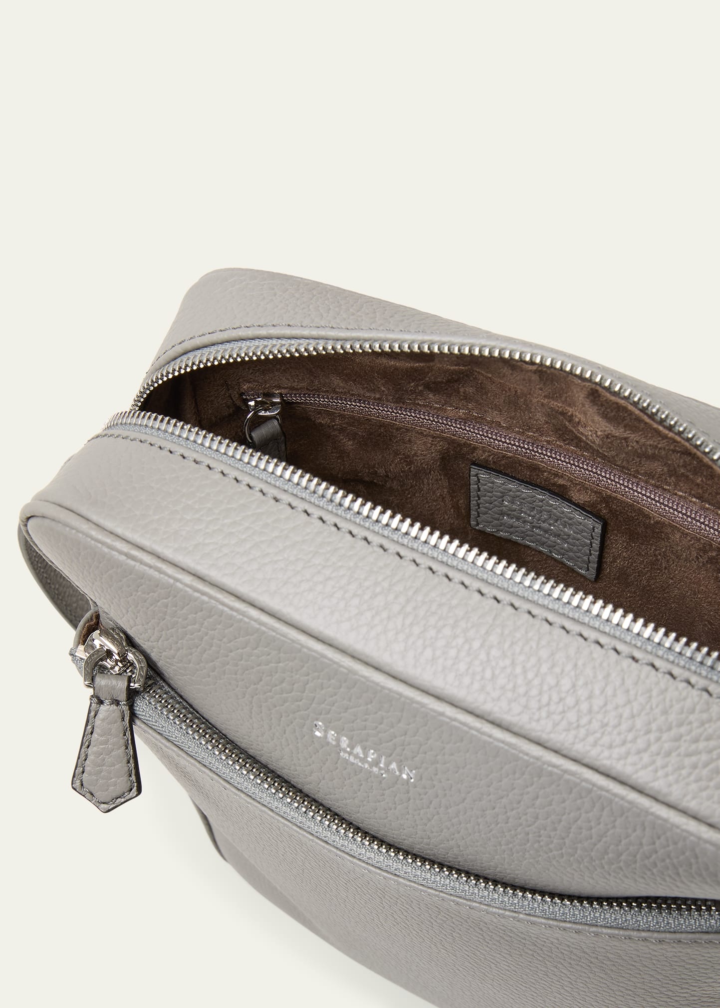 Men's Cachemire Leather Crossbody Bag - 4