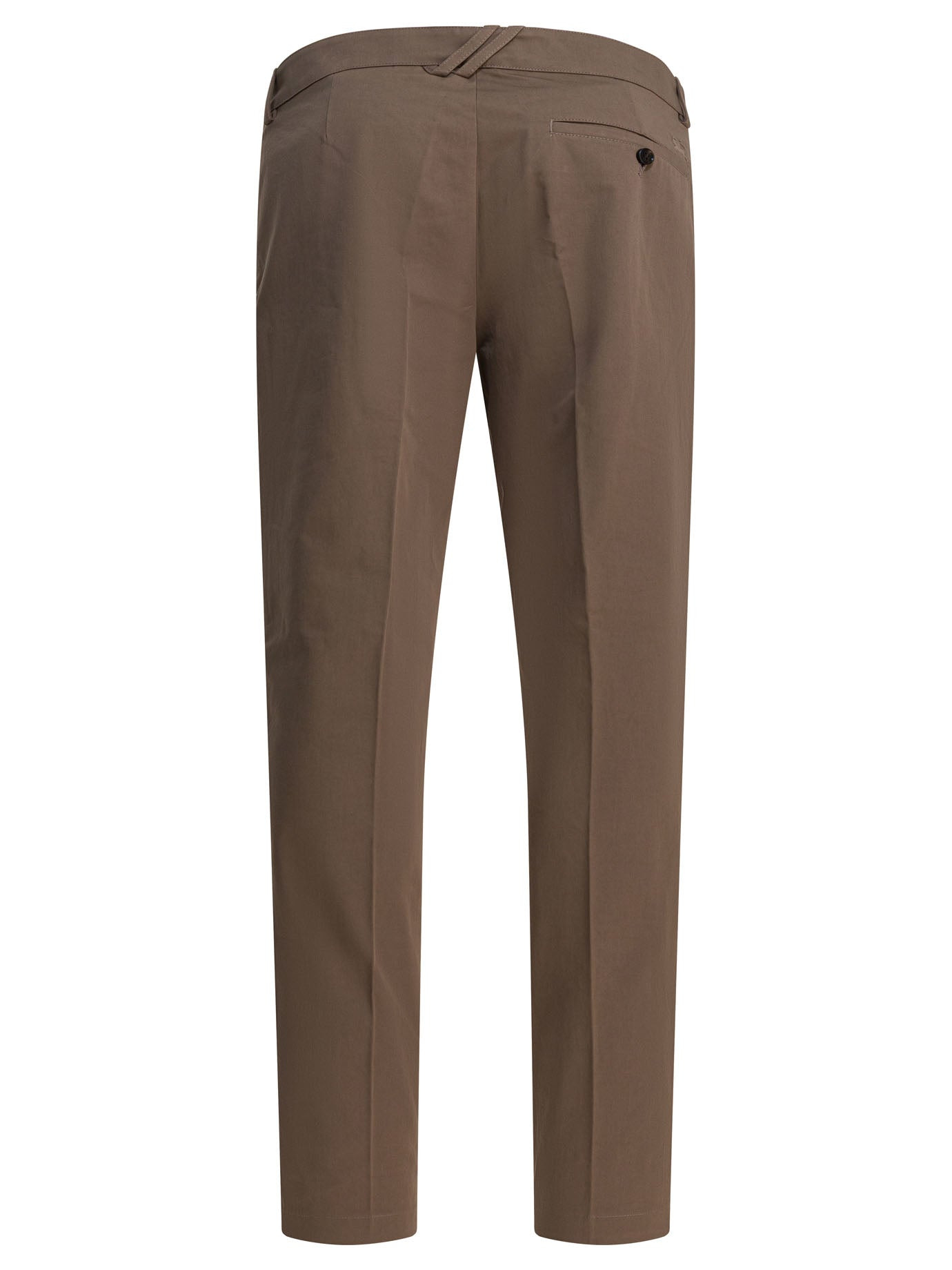 Cotton Chino Pants Trousers Brown - 2
