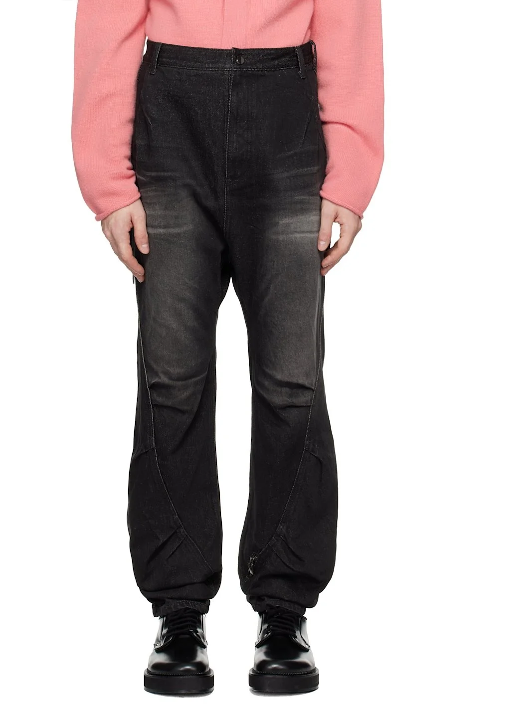 Black Faded Jeans - 1