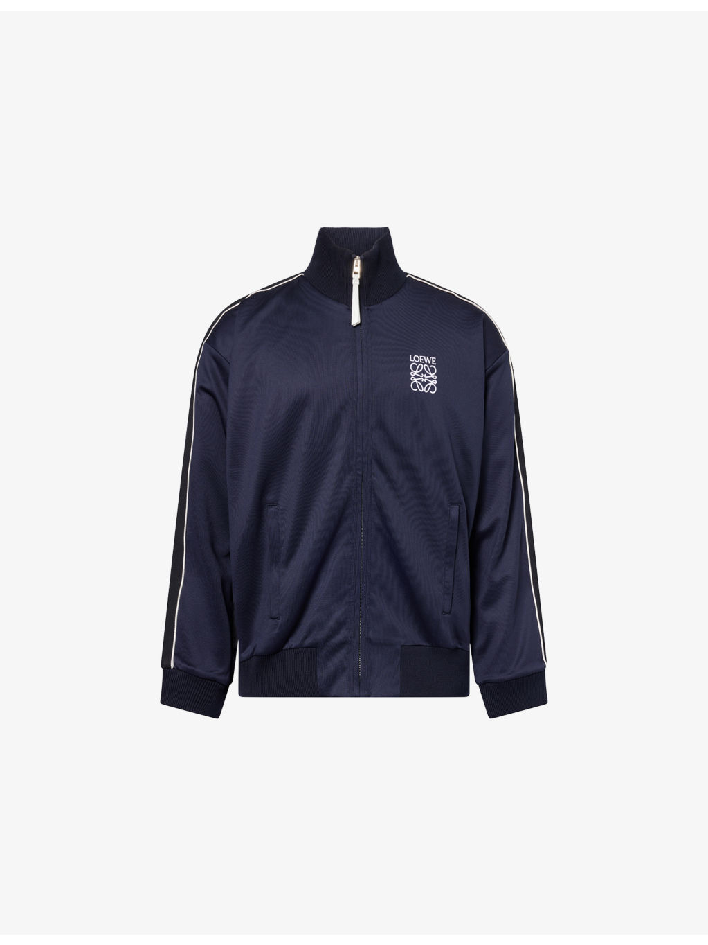 Monogram High-Neck Woven Tracksuit Jacket - 1