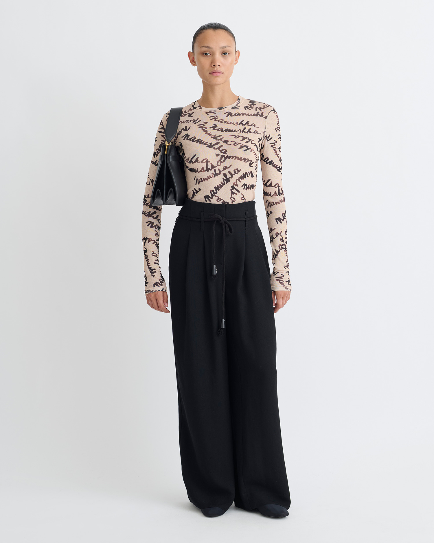 Mesh-Jersey Top - 3