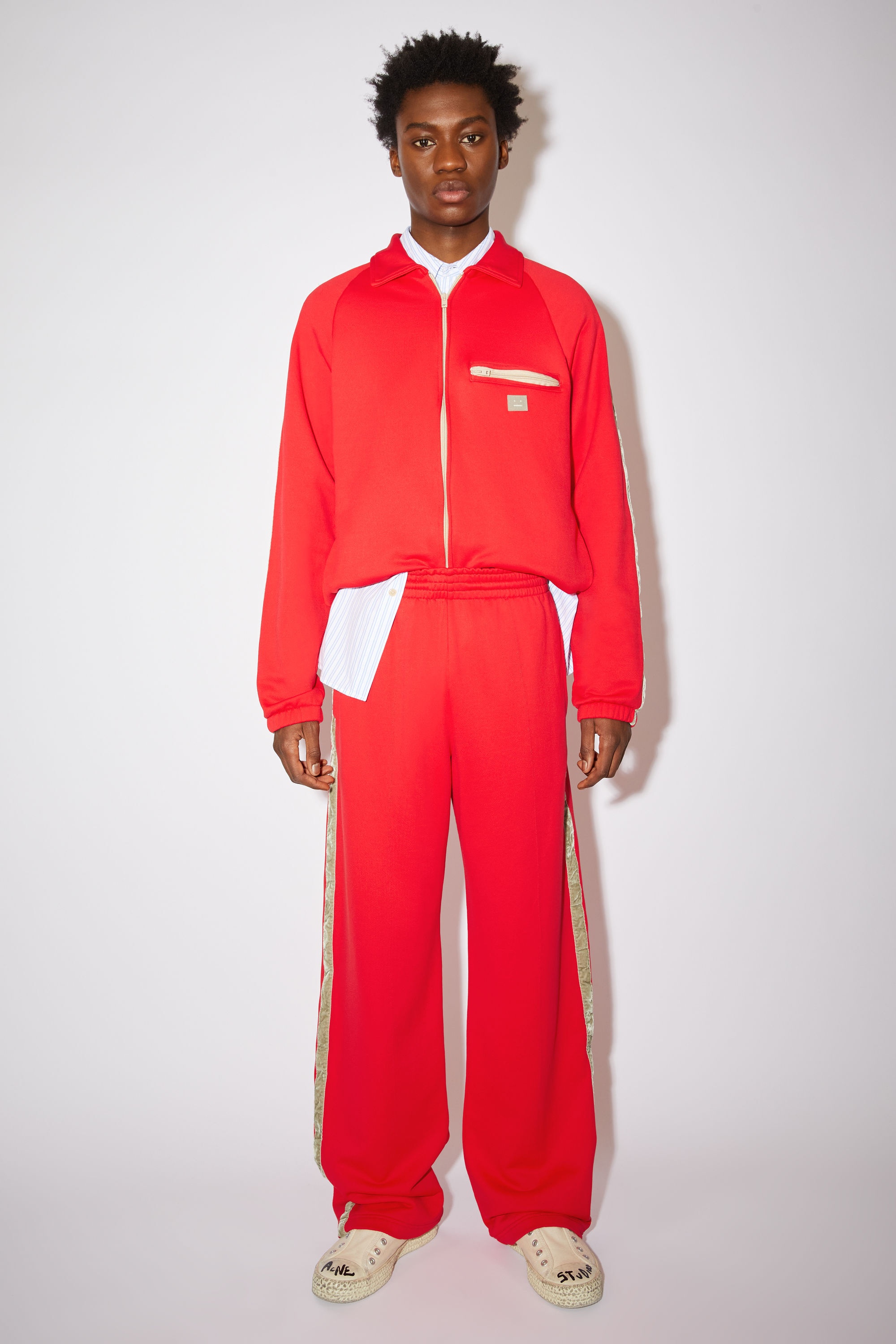 Fleece sweatpants - Sharp red - 2