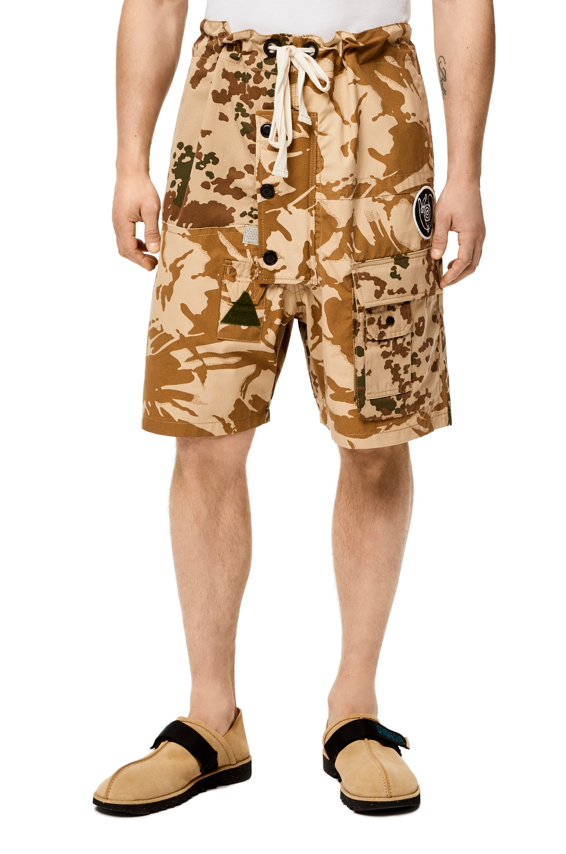 Camo patchwork bermuda shorts - 3