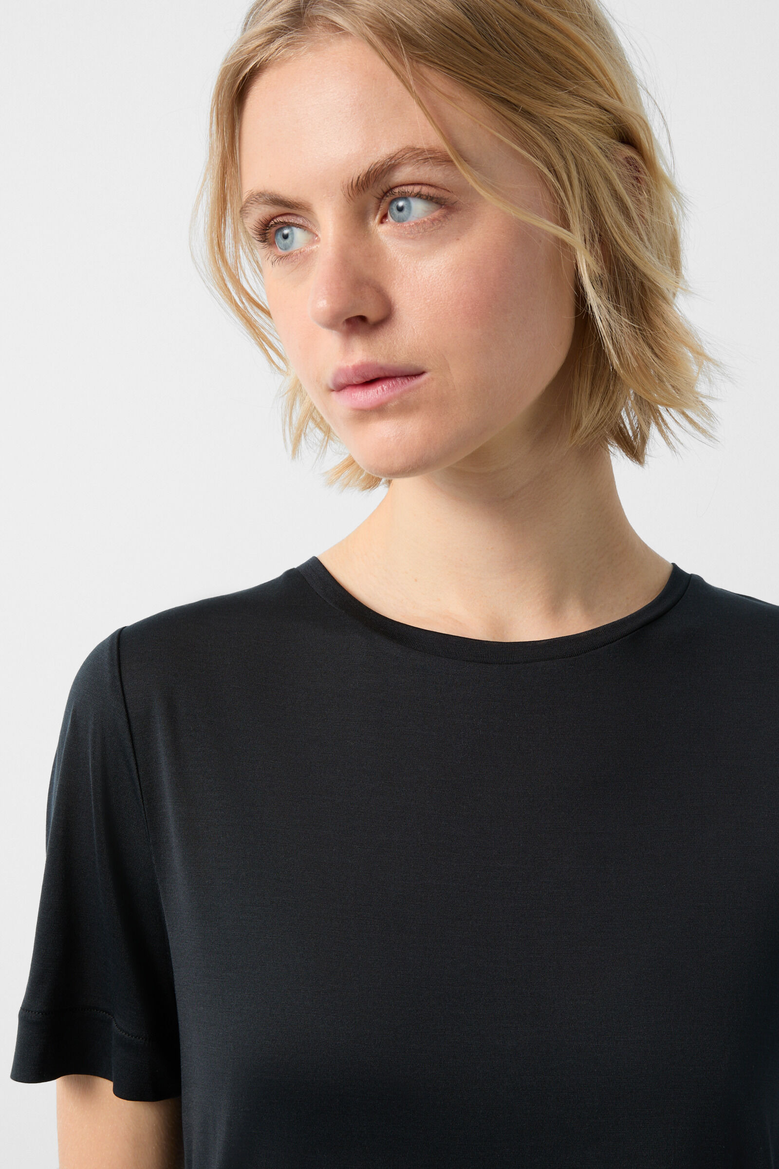 Sienna Silk top in Black - 4
