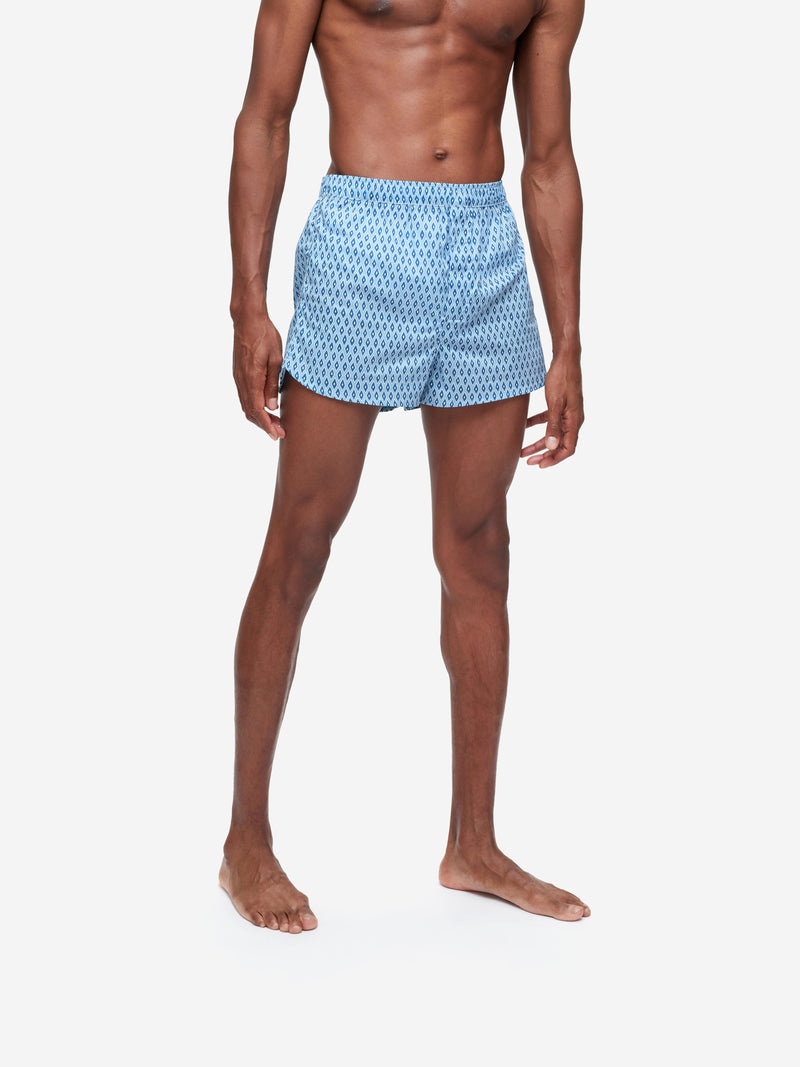 Men's Modern Fit Boxers Nelson 87 Cotton Batiste Blue - 5