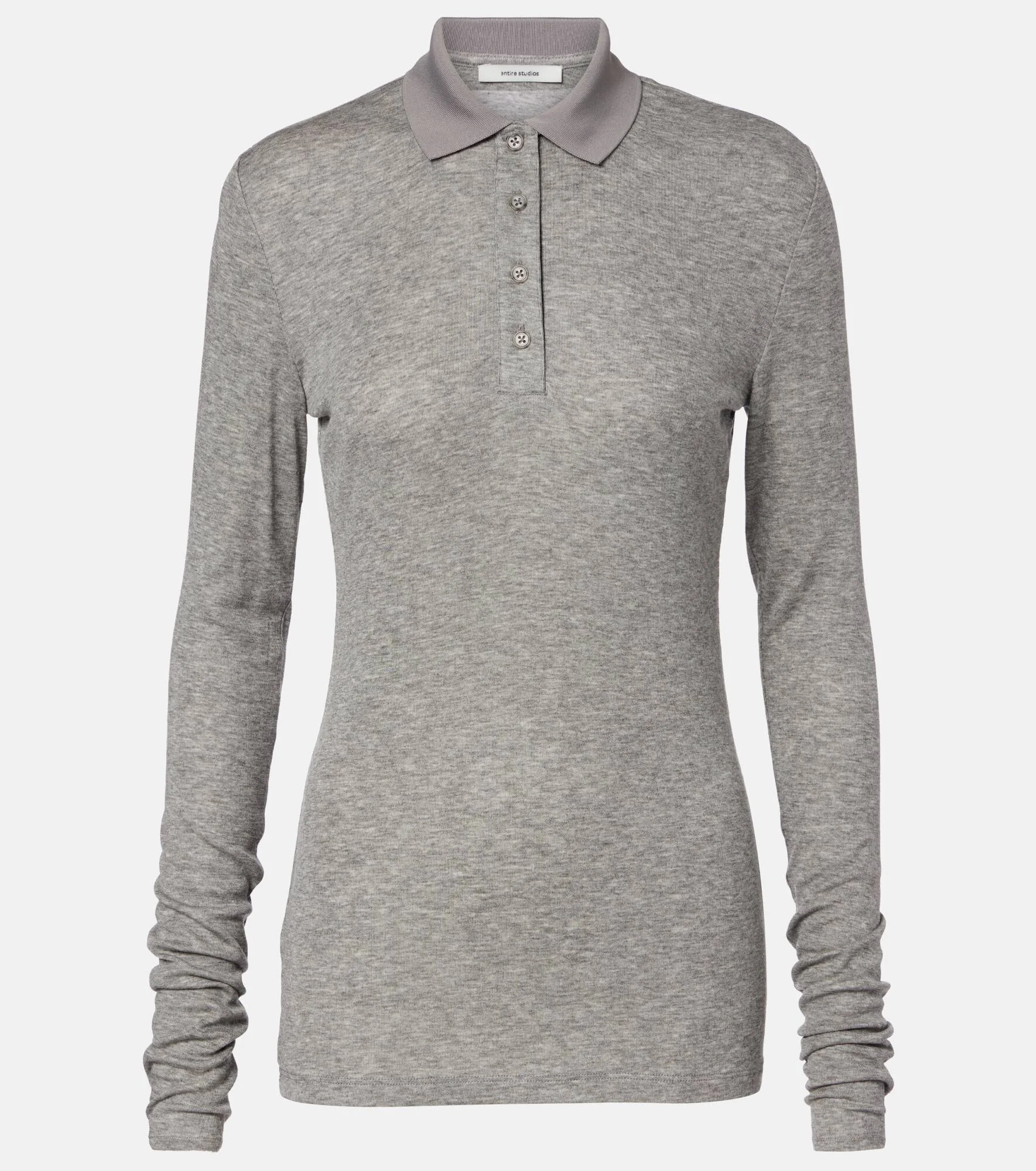 Knitted polo sweater - 1