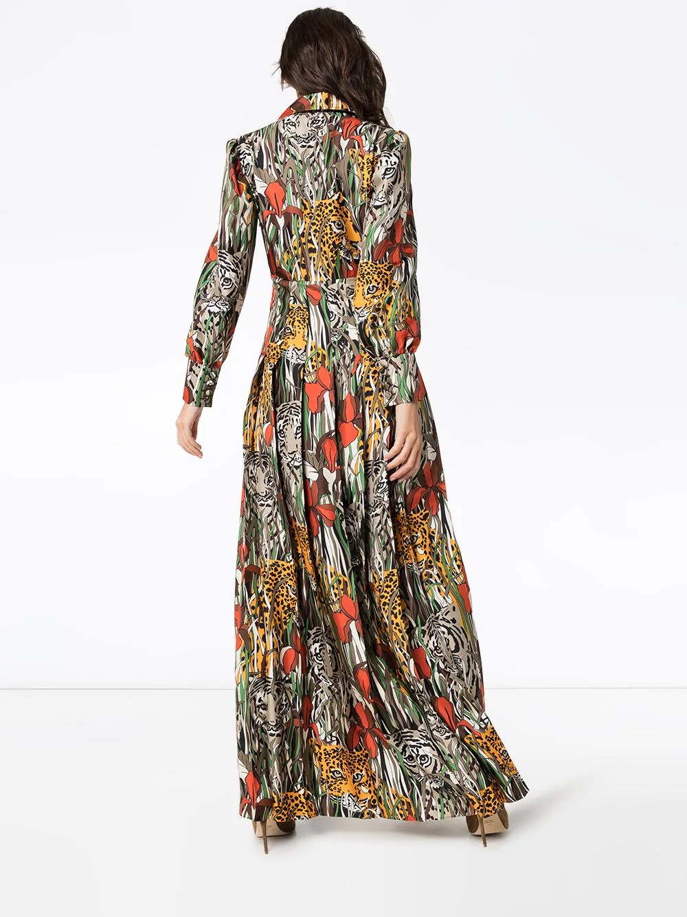 garden print maxi dress - 4